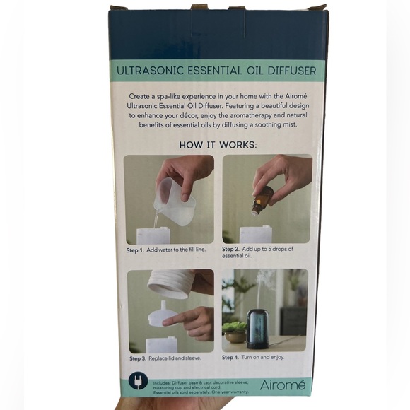 Airomé Ultrasonic Glass Essential Oil Diffuser: Galaxy - Picture 5 of 6